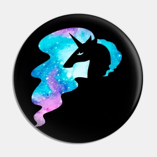 Elegant Galaxy Unicorn Pin