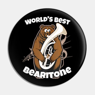 Euphonium Baritone Marching Band Bearitone Pin