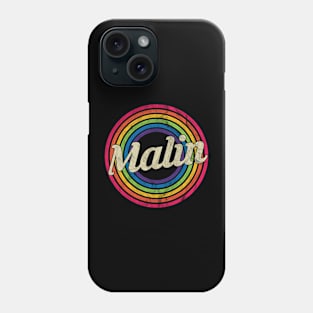 Malin - Retro Rainbow Faded-Style Phone Case