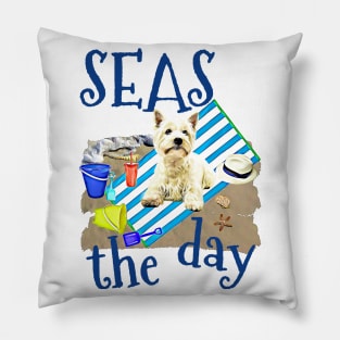 WAVES Westie Pillow