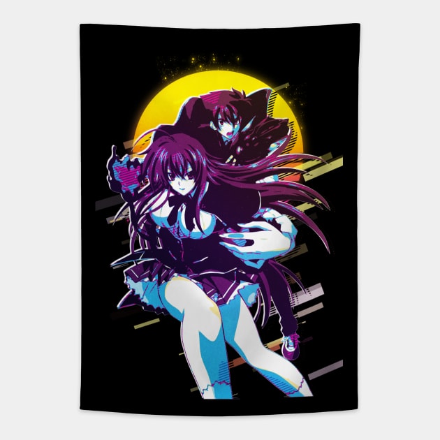 High School DxD - Issei Hyoudou and Rias Gremory Tapestry by 80sRetro