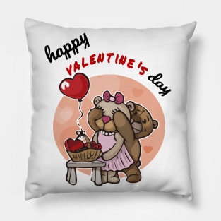 women's love valentine's day Pillow
