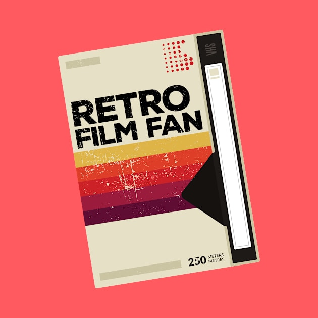 Retro Film Fan // Vintage VHS Videotape by SLAG_Creative