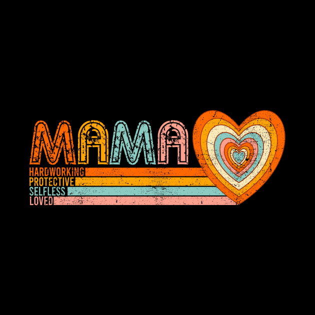 Retro Mama, Mothers Day, New Mom, Mommy, Best Mama by CrosbyD