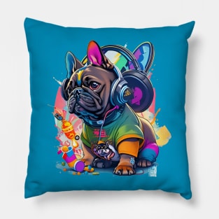 DJ-Frenchee [Ver. Spray Rainbow] Pillow