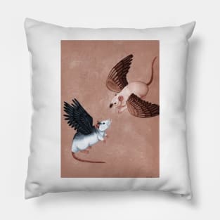 Winged Rats Pillow