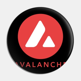 Avalanche  Crypto Cryptocurrency AVAX  coin token Pin