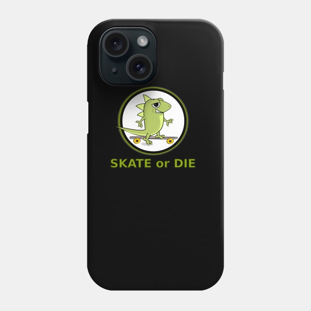 Lizard Skate or Die Phone Case by YumBooty