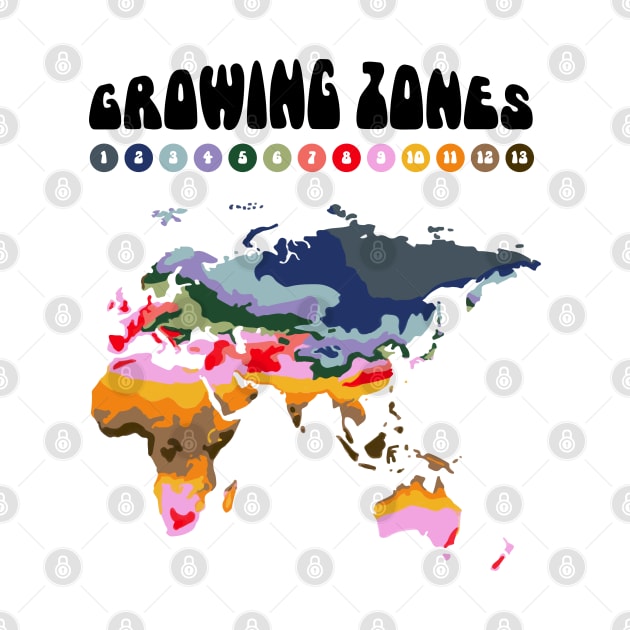 Growing Zones Europe, Asia, Africa & Australia by Chiro Loco