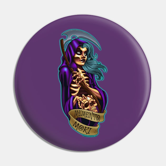 Memento Mori, Color Pin by Krampussy