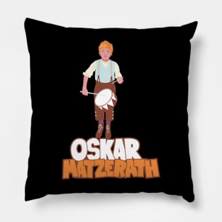 Oskar Matzerath Illustration - Tin Drum Tribute - Guenther Grass Pillow