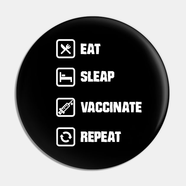 Eat Sleep Pin by WkDesign