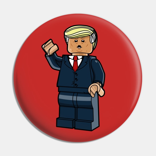 LEGO Donald Trump Pin by schultzstudio