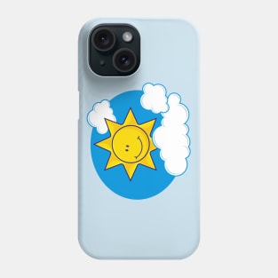 Sun with Clouds Phone Case