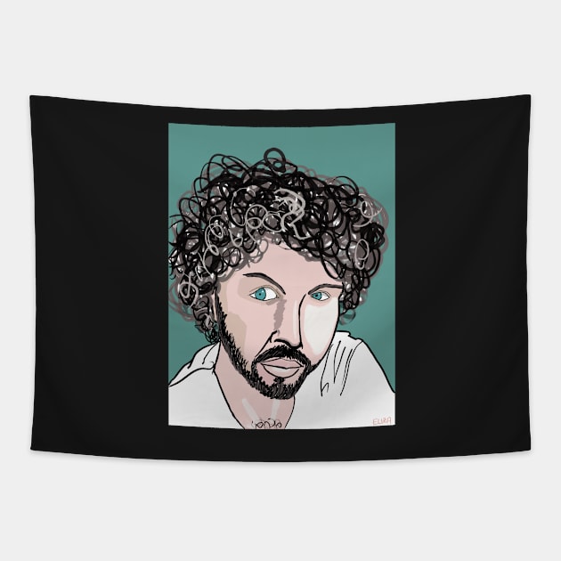 Skeptical Gent Tapestry by ElizaC