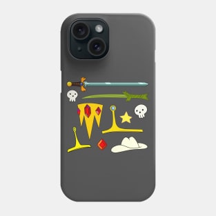 Adventure time miscelleneous object pattern Phone Case