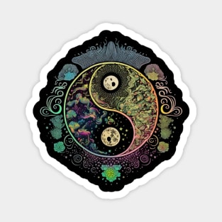 Trippy Yin Yang Magnet