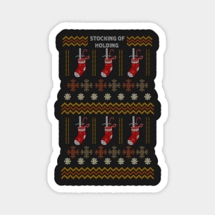 Christmas Sweater Stocking of Holding - Board Games Dungeon TRPG Design - Board Game Art Magnet