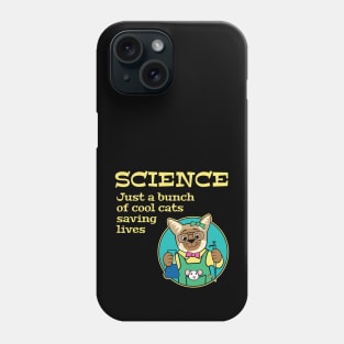 Science Cool Cats Saving Lives Phone Case