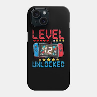 Level 12 Video 12th Birthday 12 Year Old Phone Case