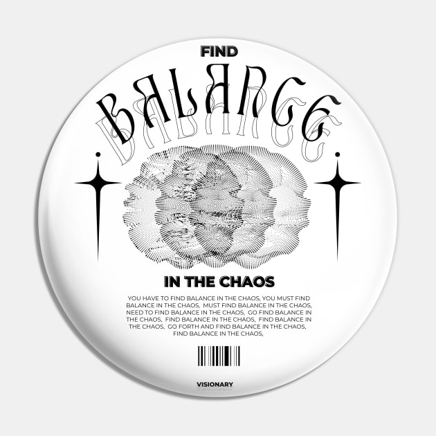 bal.ance - Classic Pin by merevisionary