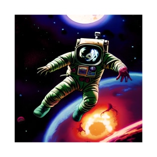 Zombie Astronaut Lost in Space T-Shirt