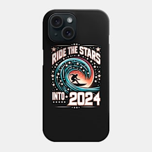 Ride the stars into 2024! Phone Case