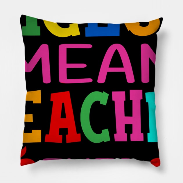 Nicest Mean Teacher Ever Pillow by Rumsa