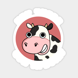 Hey There Cow Are You Cute Animal Pun Magnet