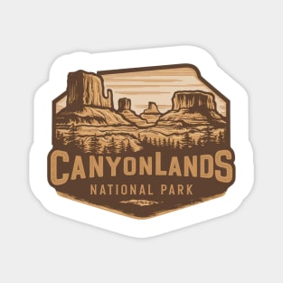 Retro Canyonlands National Park Emblem Magnet