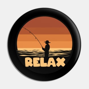 Reel Life, Relaxed Style for Fisherman Pin