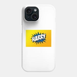 Personalised 'Harry' Kapow Wow Cartoon Comic Style Design Phone Case