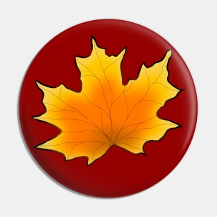 Maple Leaf in Autumn Pin