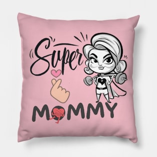 Super Mommy Mother's day cute design Pillow