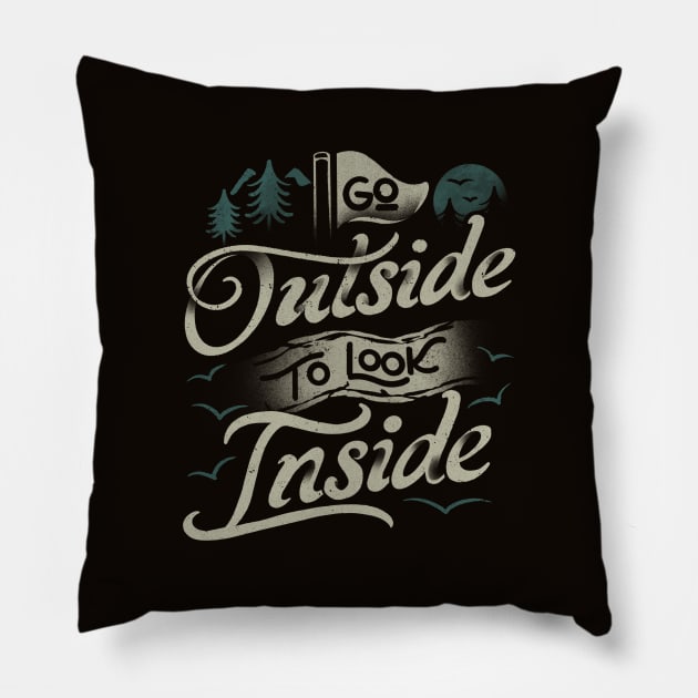 Go Outside To Look Inside II by Tobe Fonseca Pillow by Tobe_Fonseca