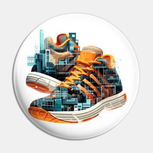 City Shoes Urbain World Fun Life Wandering Discovery Pin