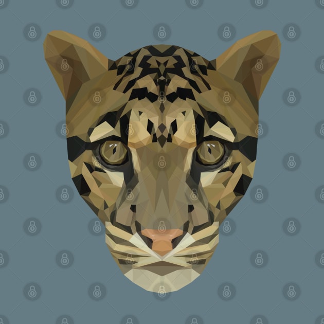 Geometrical Clouded Leopard by ErinFCampbell