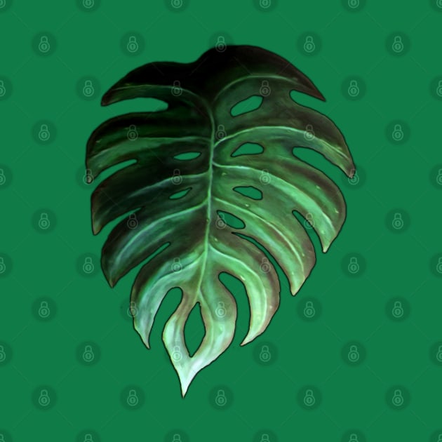 Monstera Leaf Design by SPACE ART & NATURE SHIRTS 