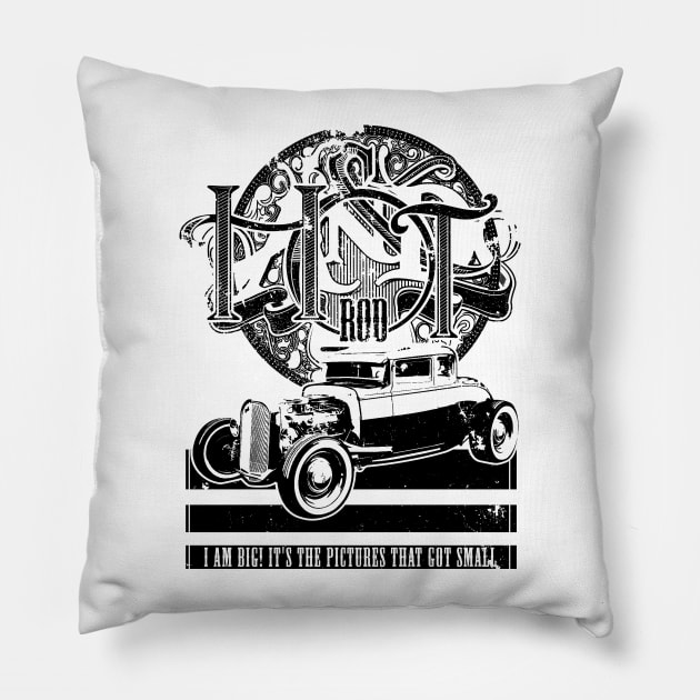 AND HOT ROD (black) Pillow by GhiniPig