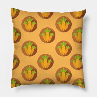 Adorable Cute Carrot Pattern Pillow