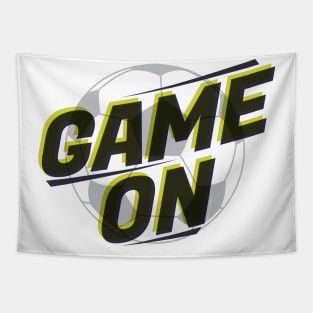 Game On Soccer Ball © GraphicLoveShop Tapestry