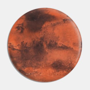 Mars Red Planet Surface Pin