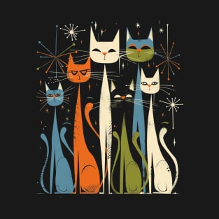 Mid Century Modern CAT Radiant Revivals T-Shirt