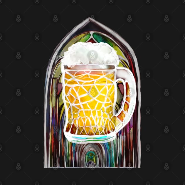 Batik Beer Pint Beer Drinker Religious hippie gothic microbrew father's day by Aurora X