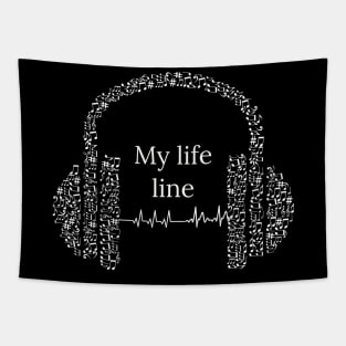 Music is my life line Tapestry