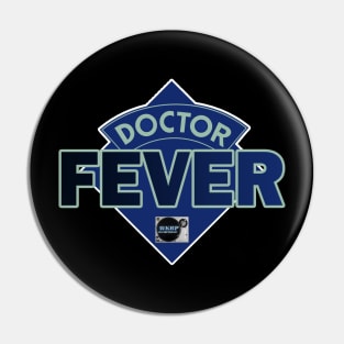 Doctor Johnny Fever - WKRP in Cincinnati - Doctor Who Style Logo Pin