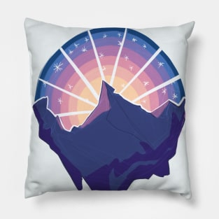 Mountain at Sunrise Pillow