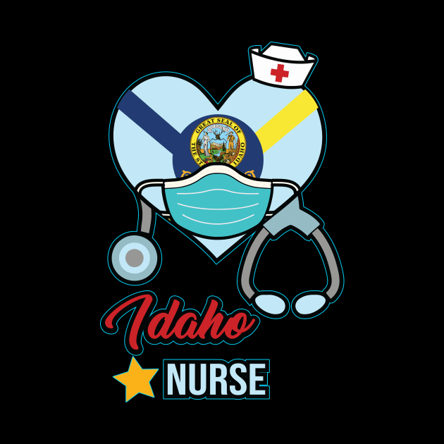 Idaho Nurse  - Love RN LPN CNA State Nursing Gift by ScottsRed