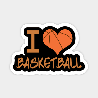 I Love Basketball Magnet