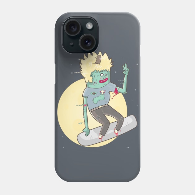 Zombie Skater Phone Case by tokebi